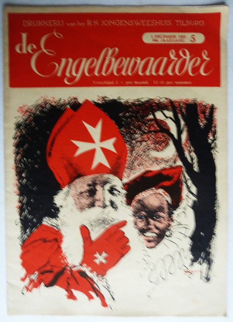 De Engelbewaarder omslag en verhalen Sinterklaas 1 dec 1953, Boeken, Ophalen of Verzenden, Gelezen, Non-fictie