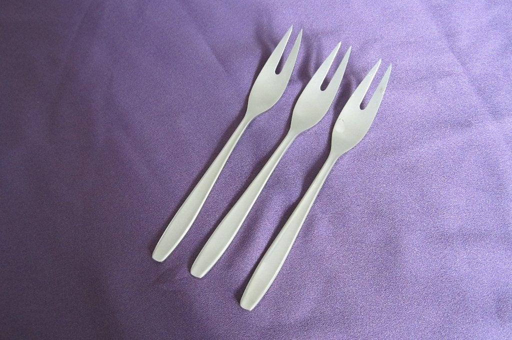 3 vleesvorkjes,15,5cm Gero Zilmeta quickstep 522 mat heft, Ophalen of Verzenden, Zo goed als nieuw, Rvs of Chroom, Vaatwasserbestendig