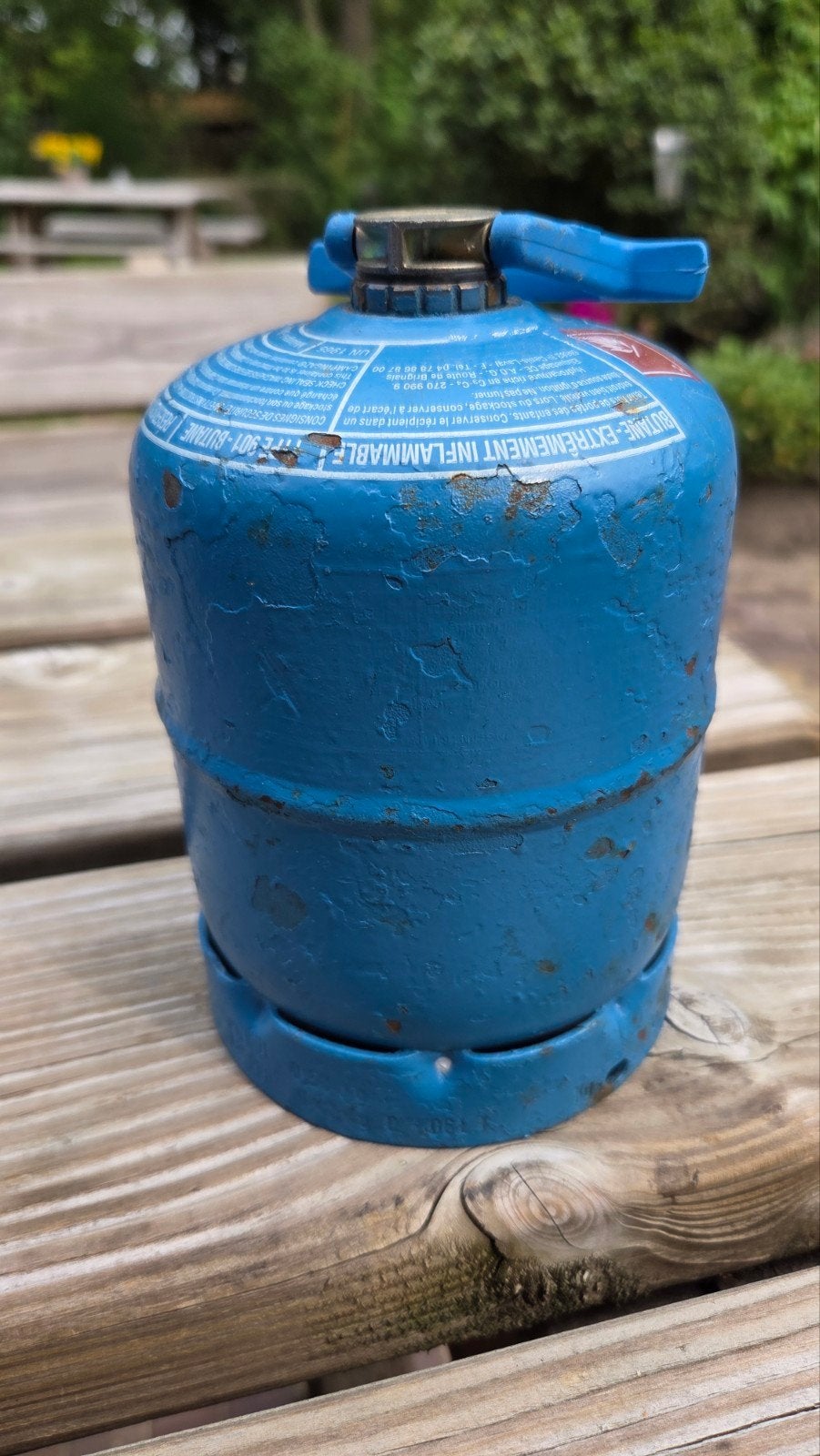 Lege Campingaz gasfles 901, Ophalen, Gebruikt
