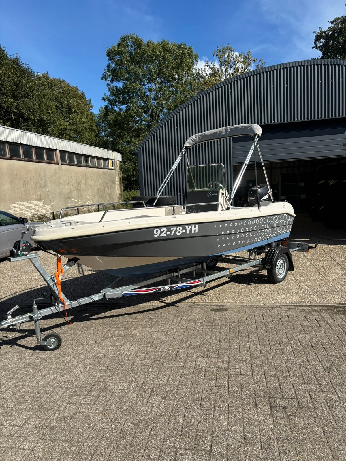 Saver 450 open consoleboot. 30 pk, Watersport en Boten, Ophalen of Verzenden