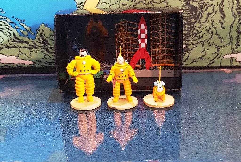 Tintin 'On a marché sur la Lune' Référence/Referentie #29255, Verzenden, Kuifje, Zo goed als nieuw, Beeldje of Figuurtje