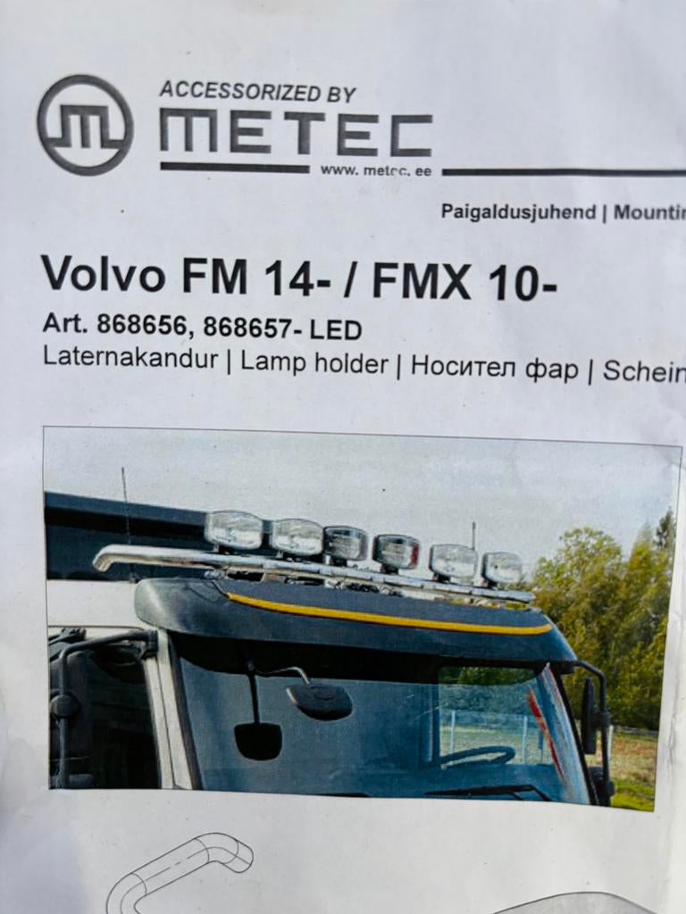 VOLVO DAKBEUGEL, Ophalen