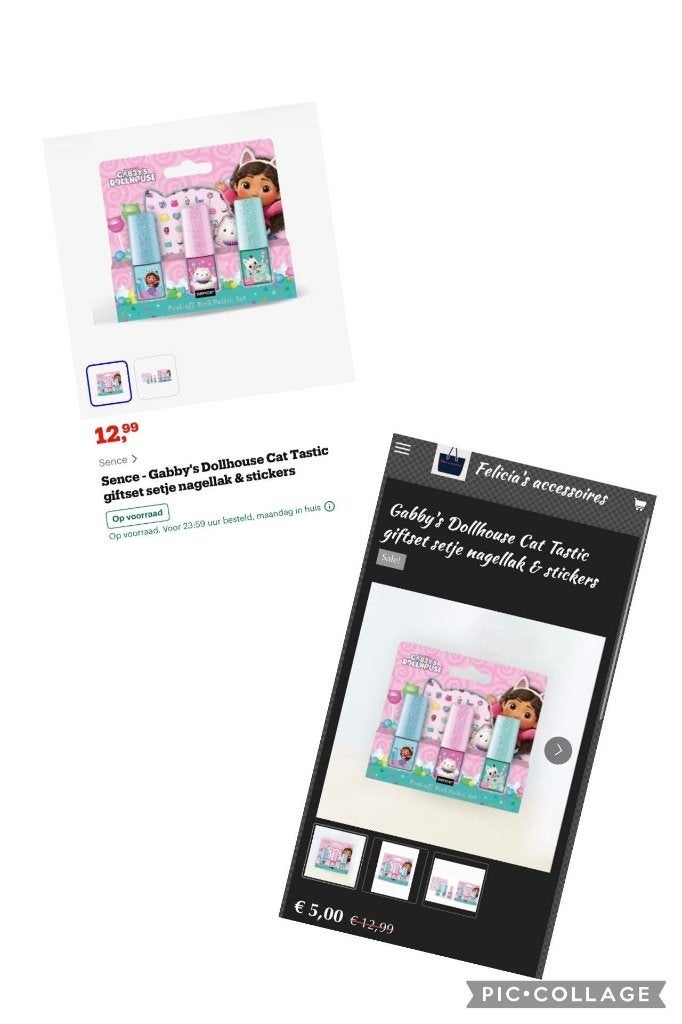 Gabby's Dollhouse Cat giftset nagellak & Stickers (advr 65), Overige kleuren, Nieuw, Ophalen of Verzenden, Handen en Nagels