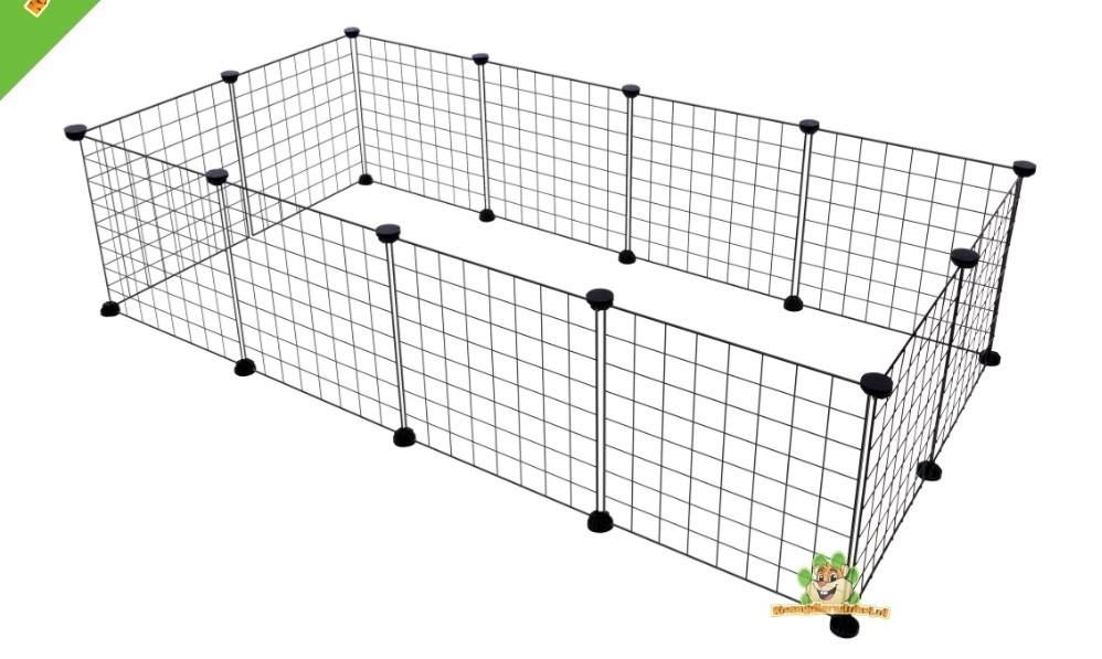 Cavia kooi - modulaire c&c, panelen, Ophalen, Kooi, Gebruikt, 90 cm of meer