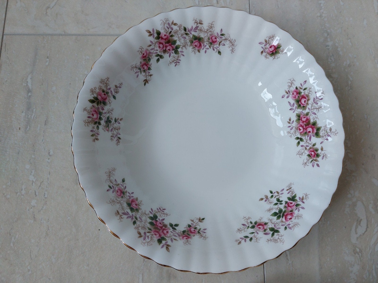 Aardappelschaal Royal Albert Lavender Rose diepe schaal, Ophalen
