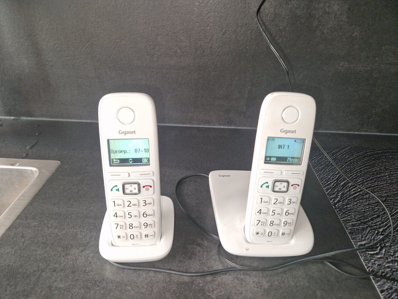Gigaset E260 DECT telefoon met 2 handsets, Telecommunicatie, Ophalen of Verzenden, Gebruikt, 2 handsets