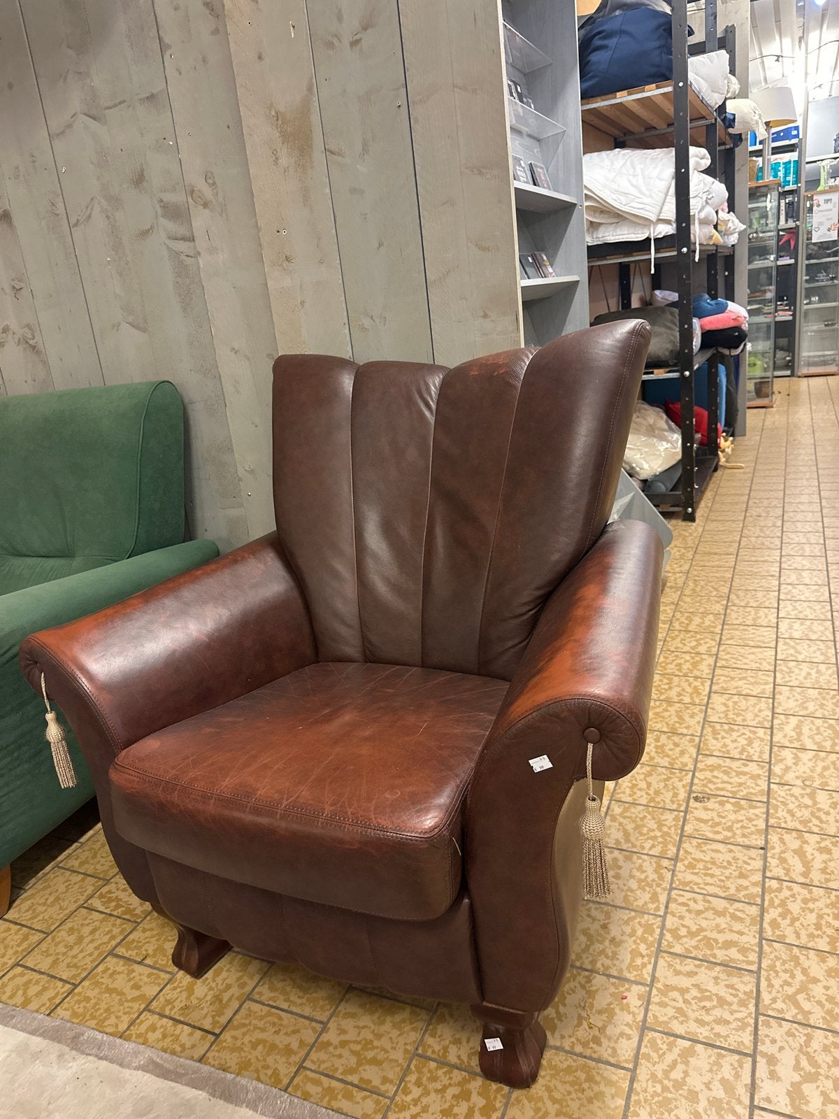 Leren fauteuil - Bruin, Gebruikt, Voorheuvel 48, Bruin, Leer