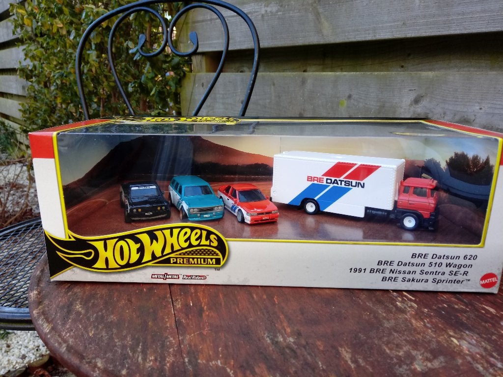 Bre Datsun Set Hotwheels RealRiders, Ophalen, Nieuw, Auto