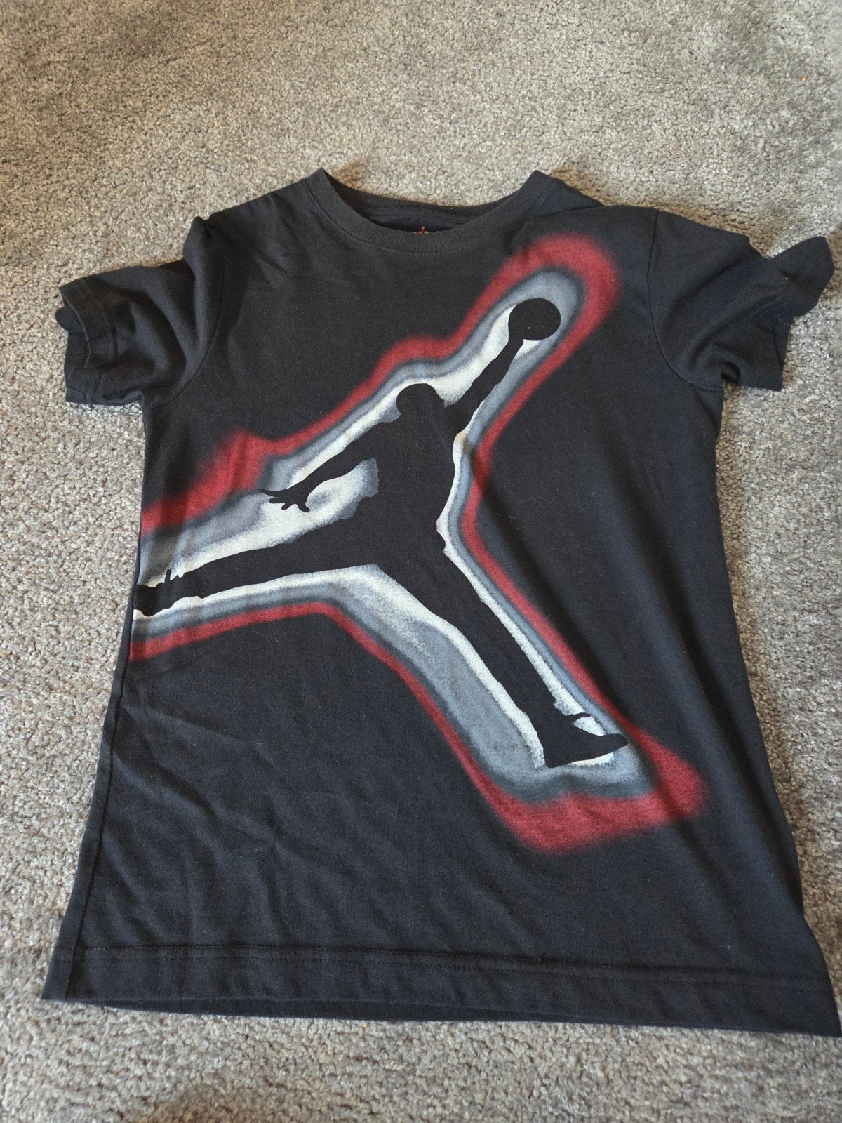 Mooi zwart Jordan shirt maat 152, Ophalen, Gebruikt, Jordan, Shirt of Longsleeve