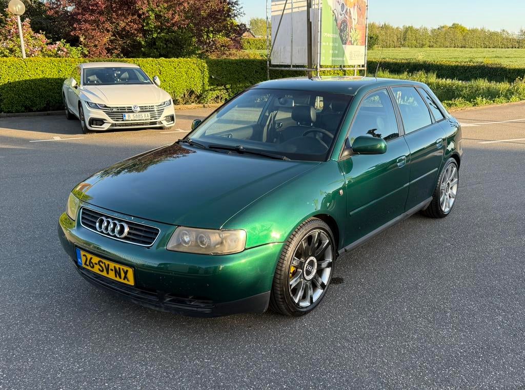 Audi A3 1.820VT 110kW (1999) – Nieuwe APK, Auto's, Audi, Zwart, 620 kg, Leder, 1781 cc
