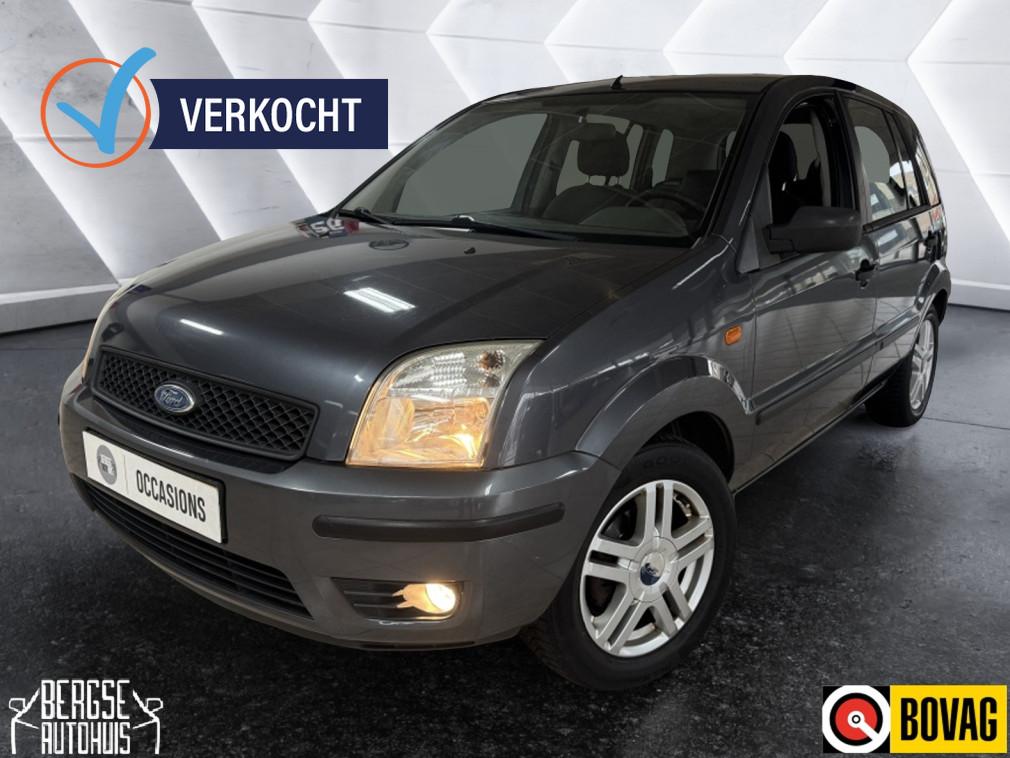 Ford Fusion 1.6 16V Trend Airco Bt Lmv (bj 2003), 1596 cc, Gebruikt, Zwart, 1051 kg