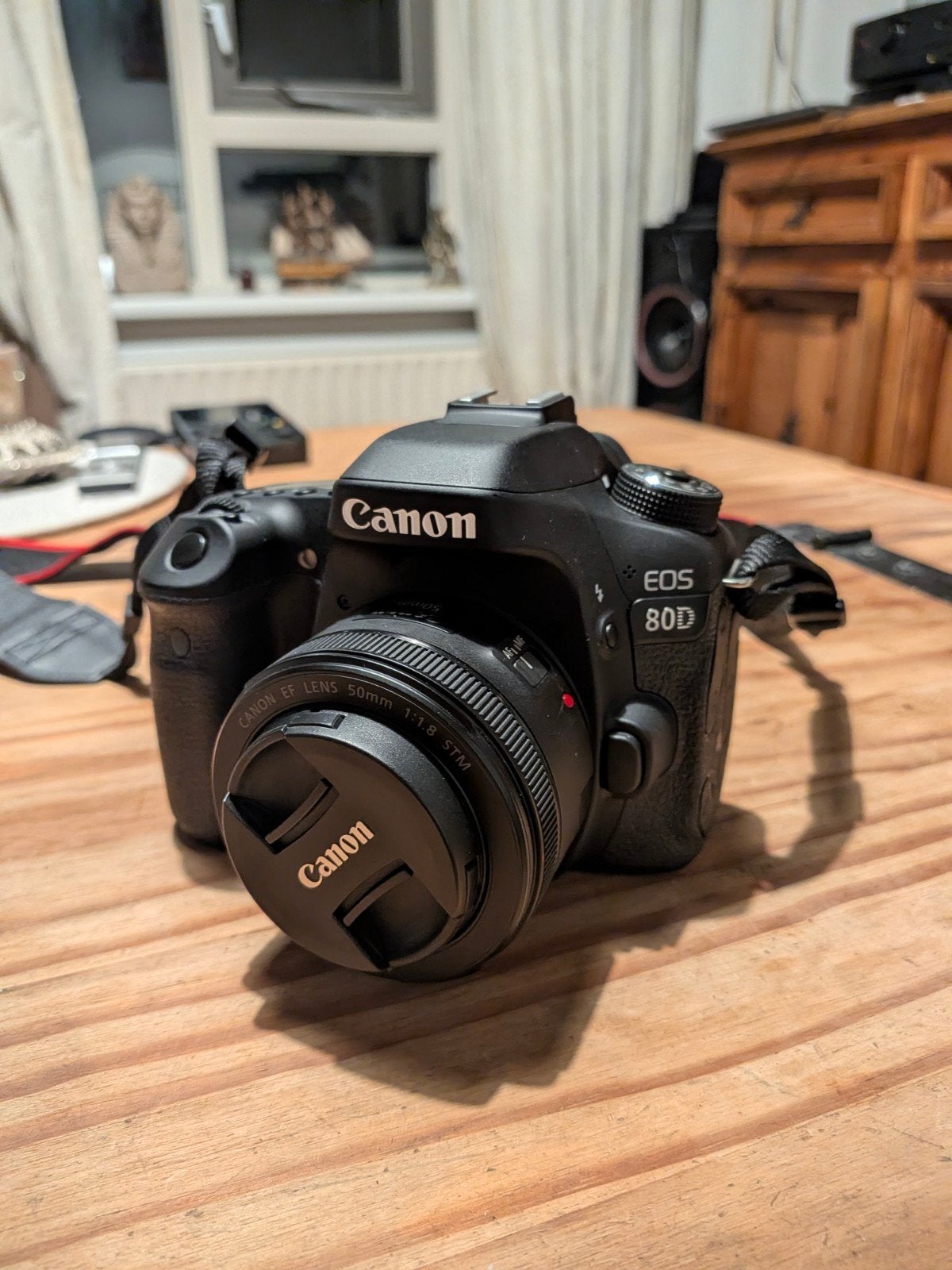 Canon EOS 80D + 50mm f1.8 STM (1449 clicks), Ophalen, Spiegelreflex, Canon, Zo goed als nieuw