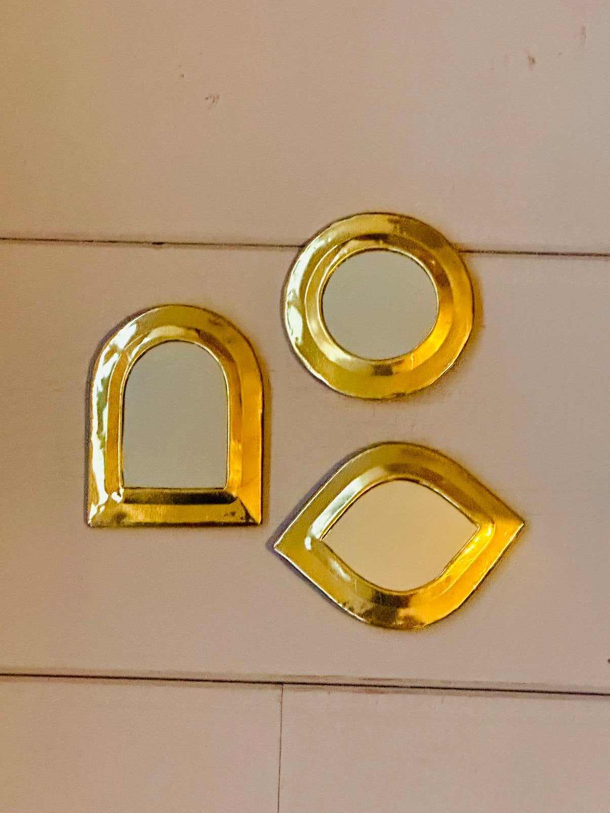 3 spiegels Nomad Marokko Sissy Boy style goud, Ophalen of Verzenden, Zo goed als nieuw, Staal, Oor- of Traguspiercing