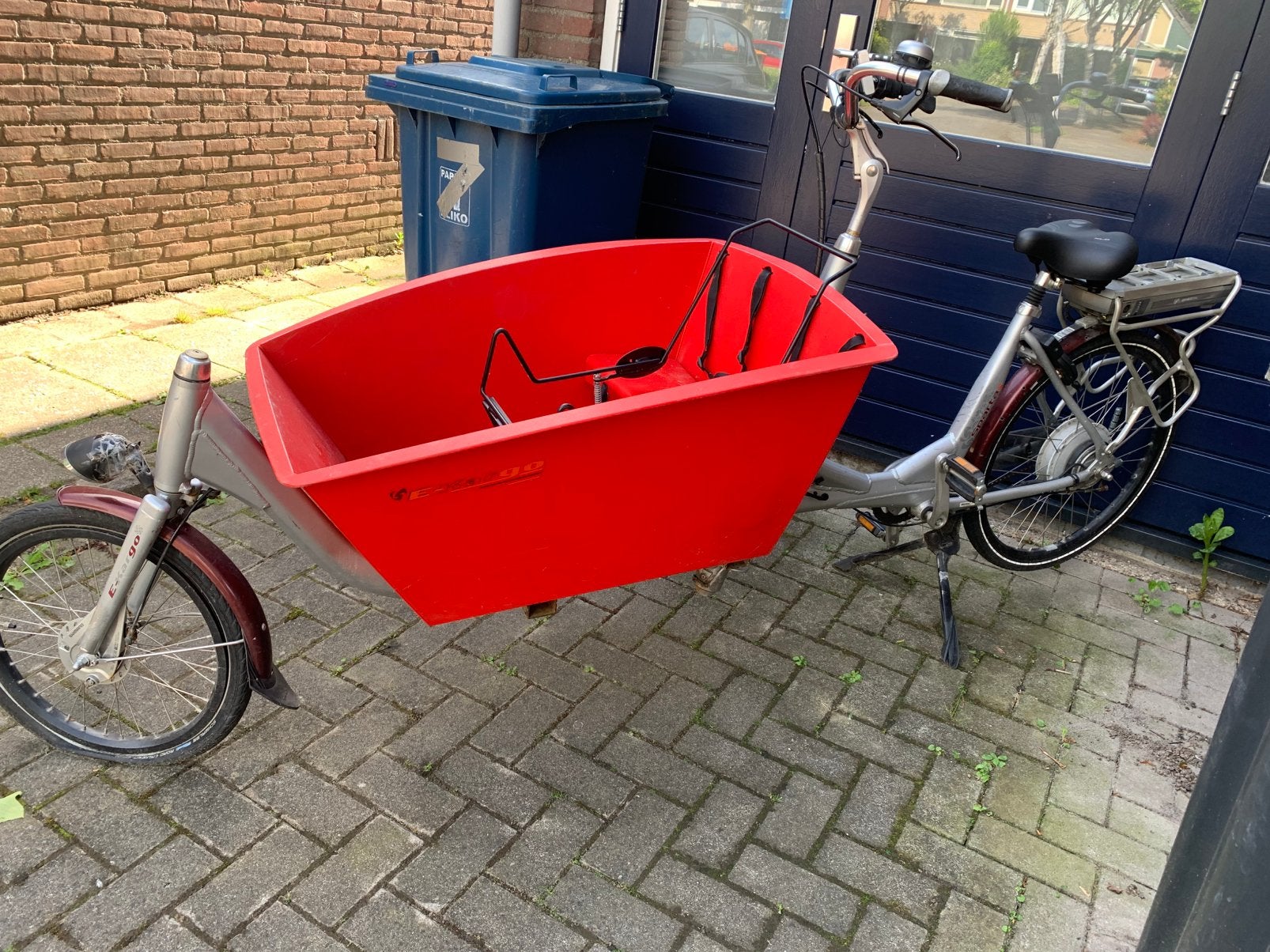 Bakfiets opknapper, Fietsen en Brommers, Fietsen | Bakfietsen, Ophalen, Gebruikt, 4 kinderen of meer