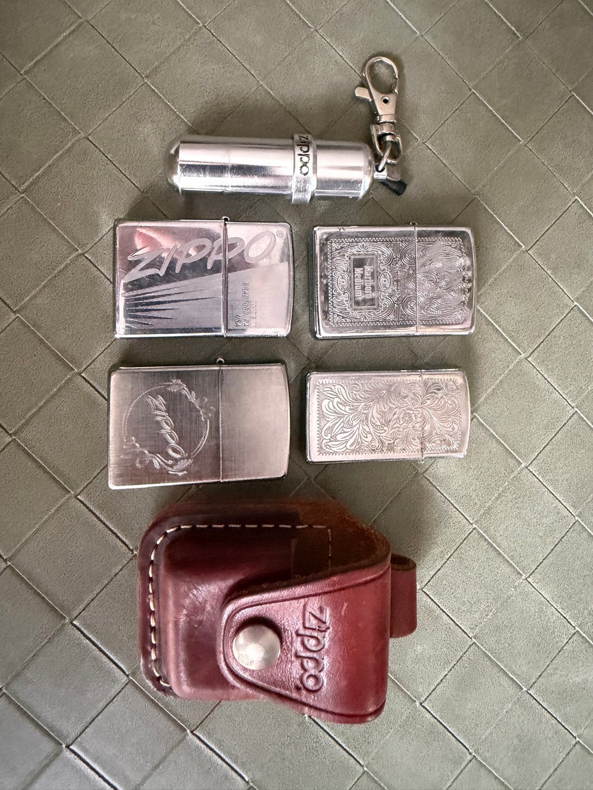 Originele Zippo's USA incl. accessoires, Verzamelen, Verzenden, Gebruikt, Aansteker
