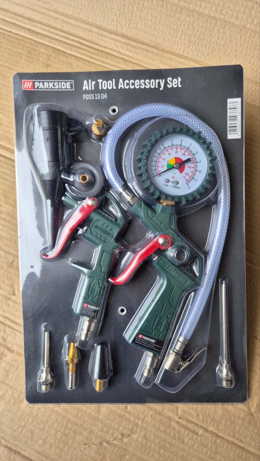 Parkside Air Tool Accessoire Set PDSS 13 D4, Ophalen of Verzenden, Drukmeter, Nieuw