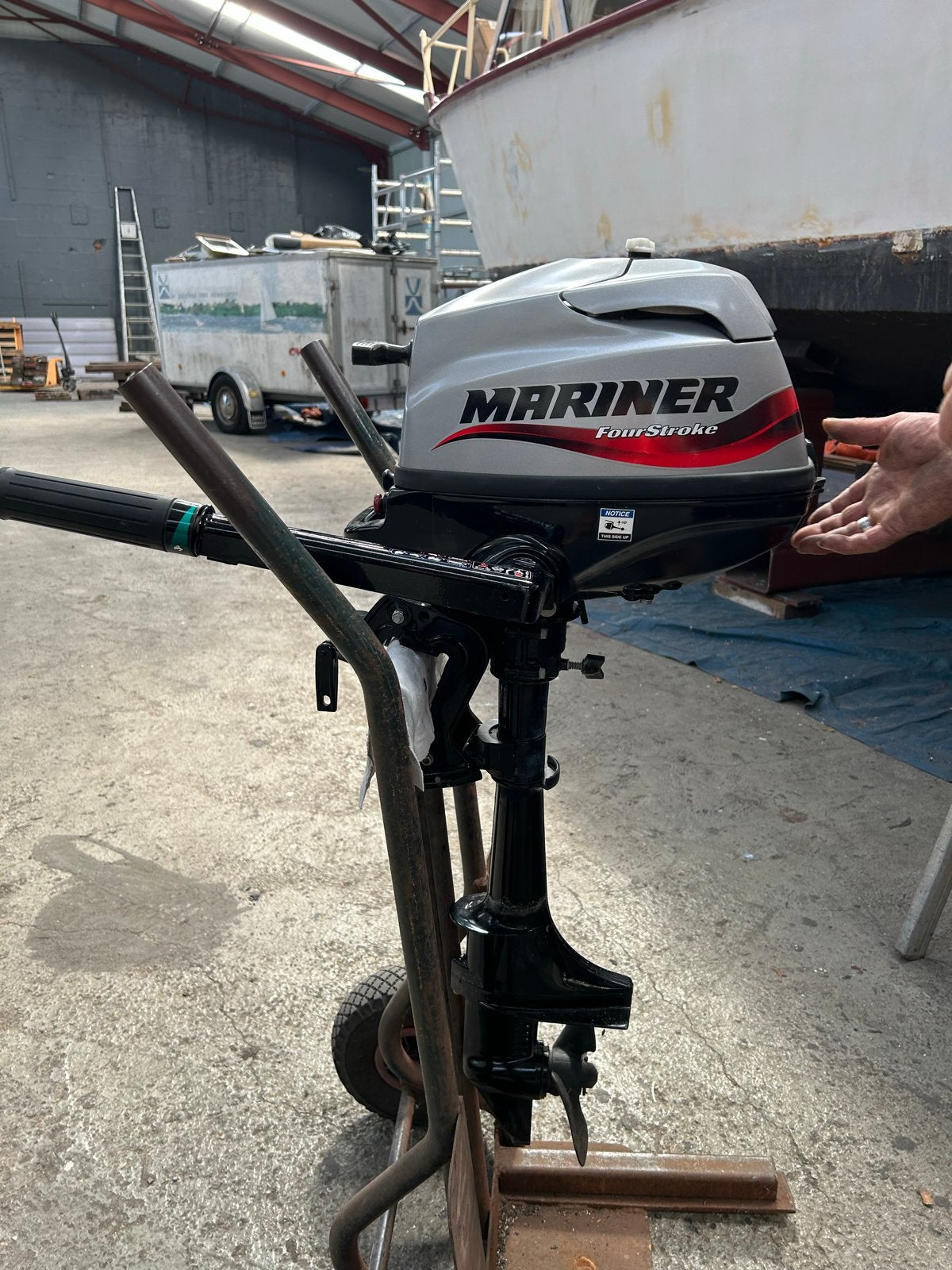 Mariner 2.5pk buitenboordmotor z.g.a.n.!, Watersport en Boten, Buiten- en Binnenboordmotoren, Ophalen, Minder dan 5 pk, Viertaktmotor