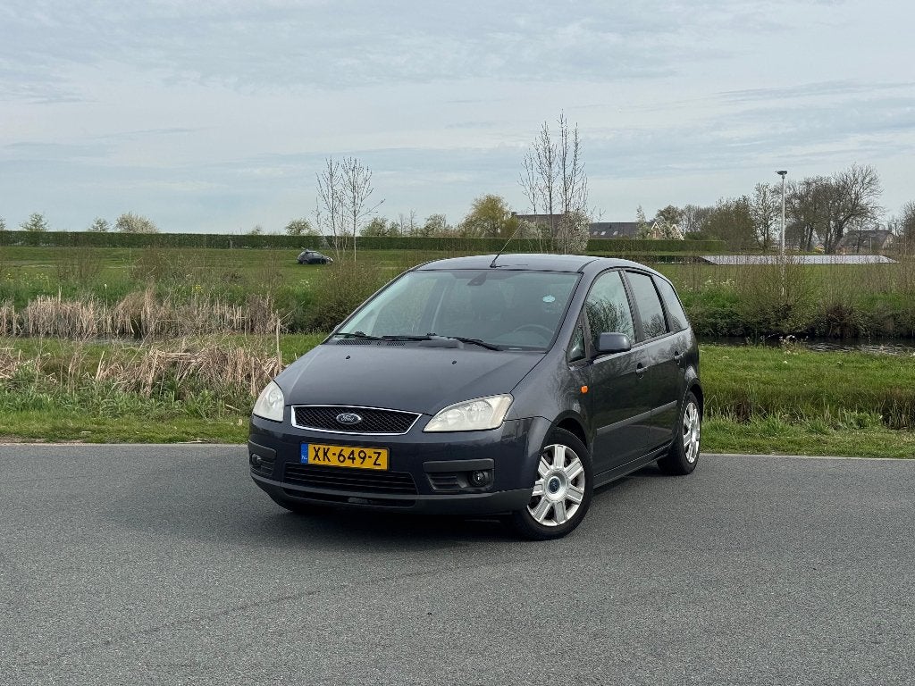 Ford C-Max 1.6 74KW 2005 Zwart, Auto's, Voorwielaandrijving, 1596 cc, 4 cilinders, 100 pk