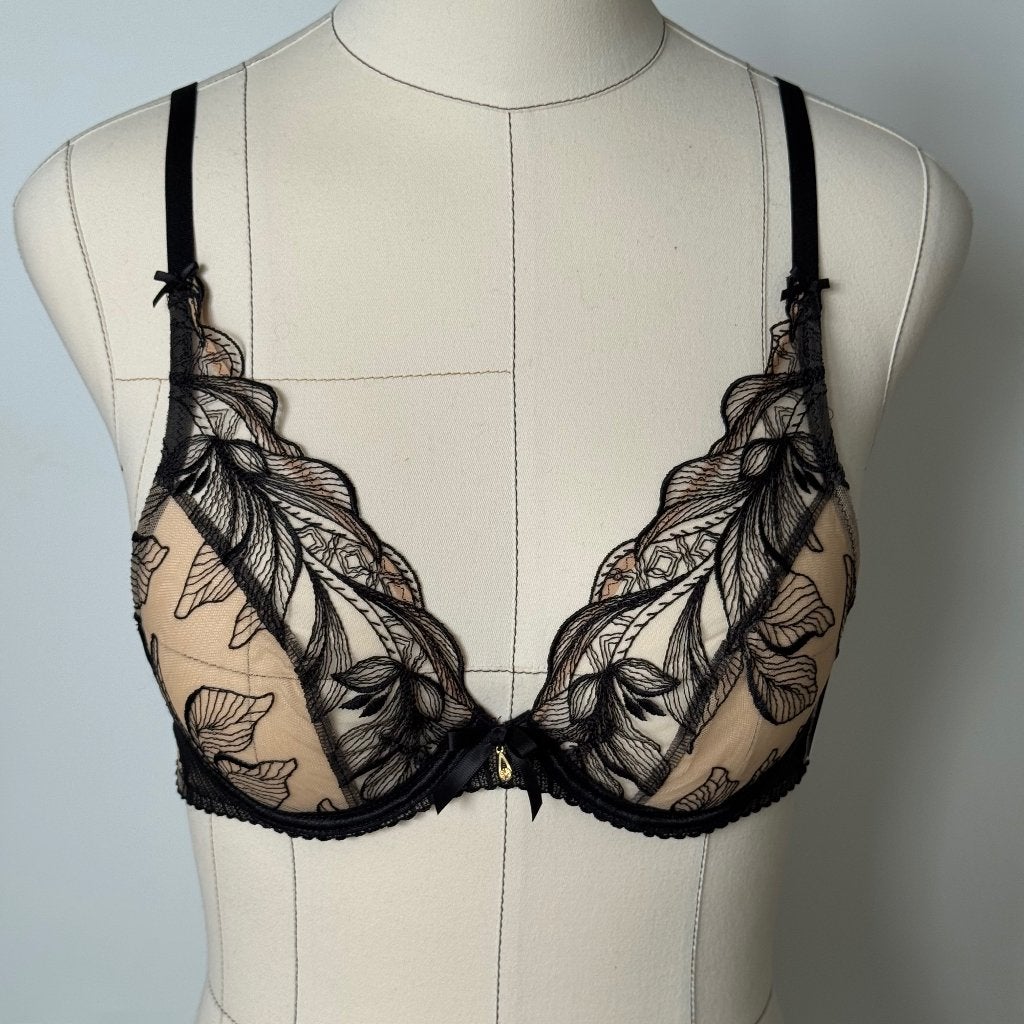 Aubade Paris luxe kanten bh 70B – nieuw met kaartje, Aubade, Ophalen of Verzenden, Beige, BH