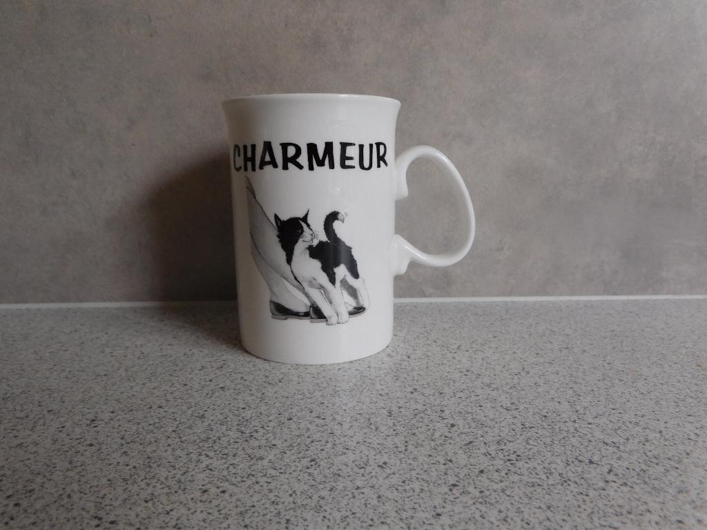 Mok Fine Bone China Charmeur Felix Duchess, Ophalen of Verzenden, Zo goed als nieuw, Overige stijlen, Kop(pen) en/of Schotel(s)