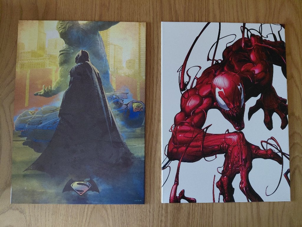 2 Displates Batman & Carnage, Metaal, 45 cm, Meerkleurig, Decoratieobject