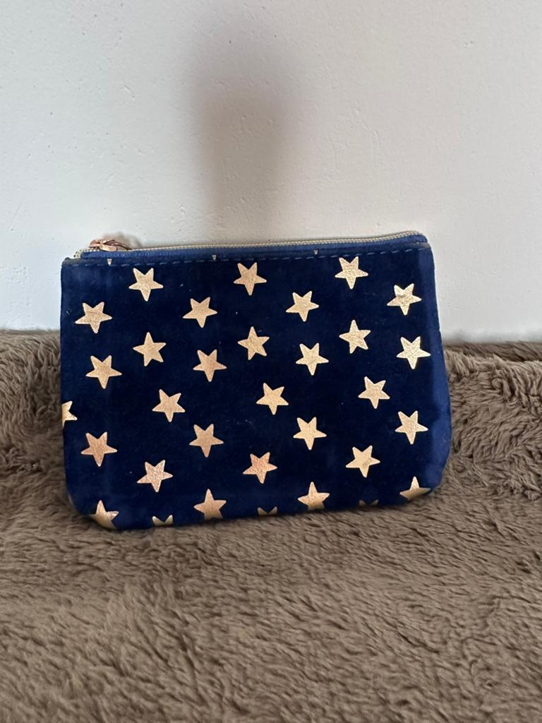 Klein toilettas of etui HEMA, Ophalen of Verzenden, Zo goed als nieuw, Blauw