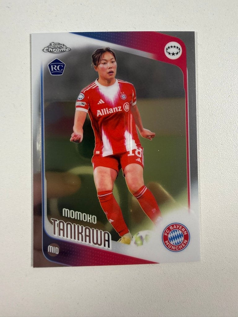 13 Momoko Tanikawa RC Topps Women's Chrome 2025-26, Verzamelen, Ophalen of Verzenden, Nieuw, Buitenlandse clubs, Poster, Plaatje of Sticker