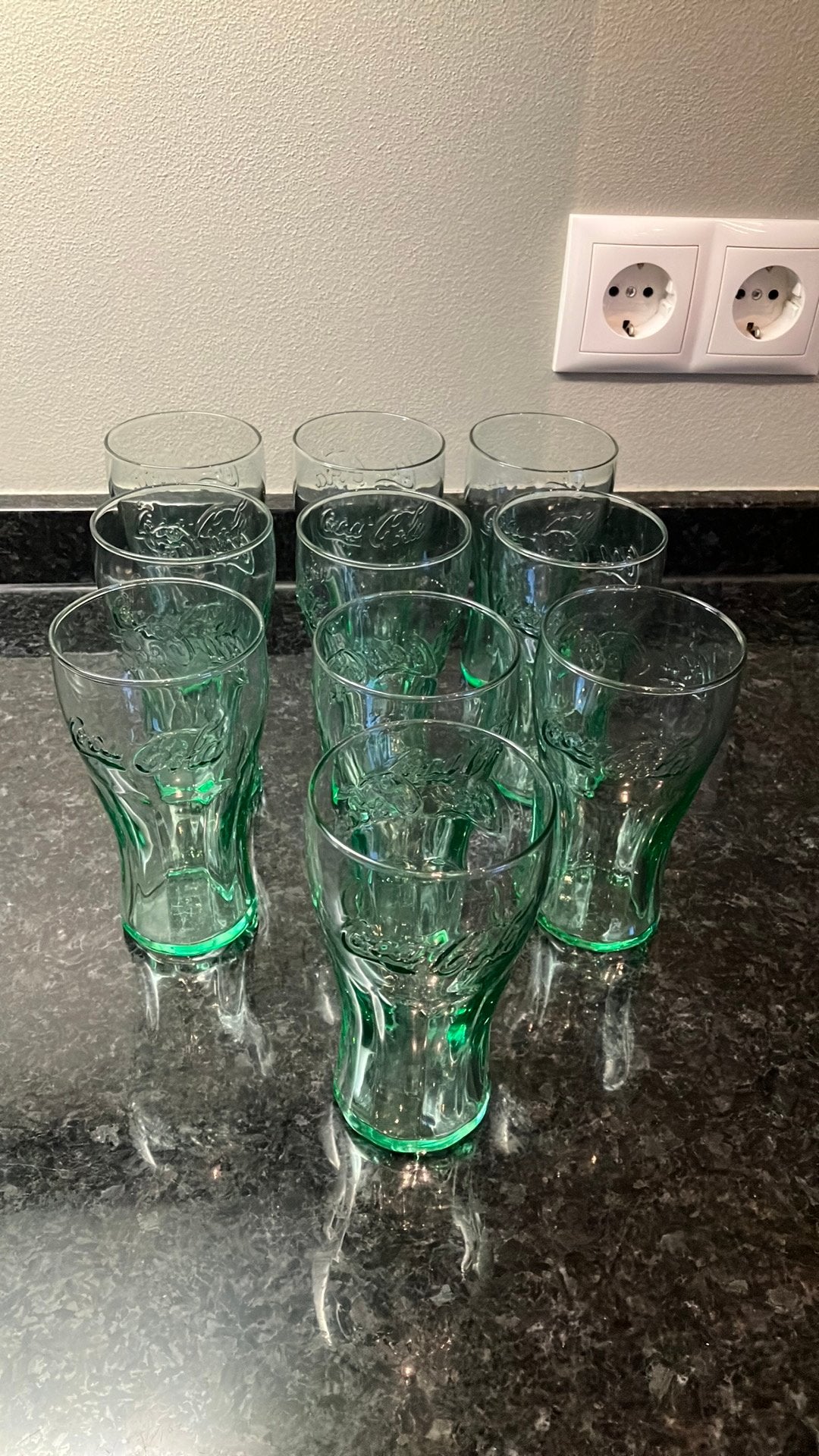 10 coca cola glazen, Verzamelen, Glas en Borrelglaasjes, Ophalen, Nieuw, Frisdrankglas