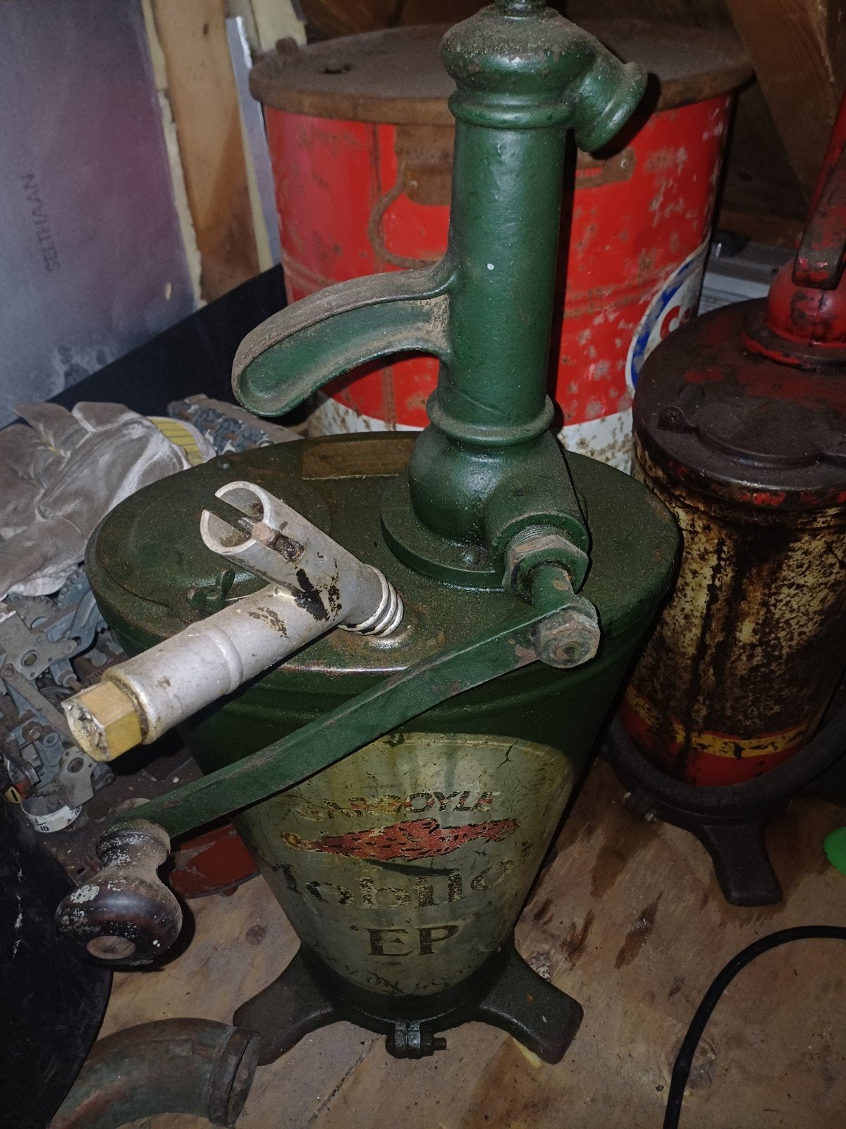 shell oliepomp cardanpomp mobiloil polly gas, Ophalen of Verzenden