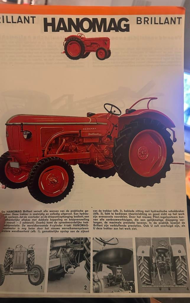 Oude Hanomag Brillant reclame tractor, Ophalen