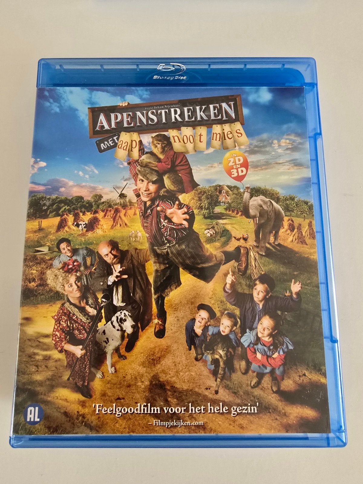 Blu-ray apenstreken 2d & 3d, Film, Kinderen en Jeugd, Zo goed als nieuw, Blu-ray