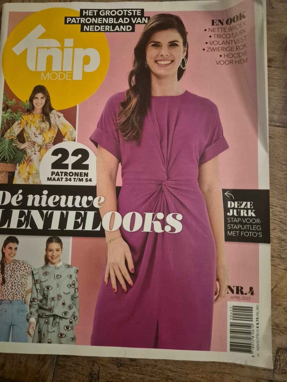 Knipmode April 2022 - Patronen voor de Lente, Ophalen of Verzenden, Zo goed als nieuw, Knipmode