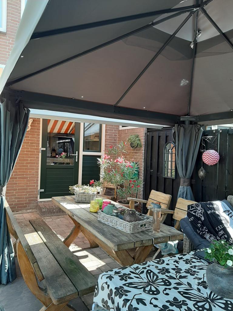Partytent 3x6 meter donkergrijs -, Tuin en Terras, Partytenten, Ophalen, Partytent, Nieuw, 4 tot 6 meter