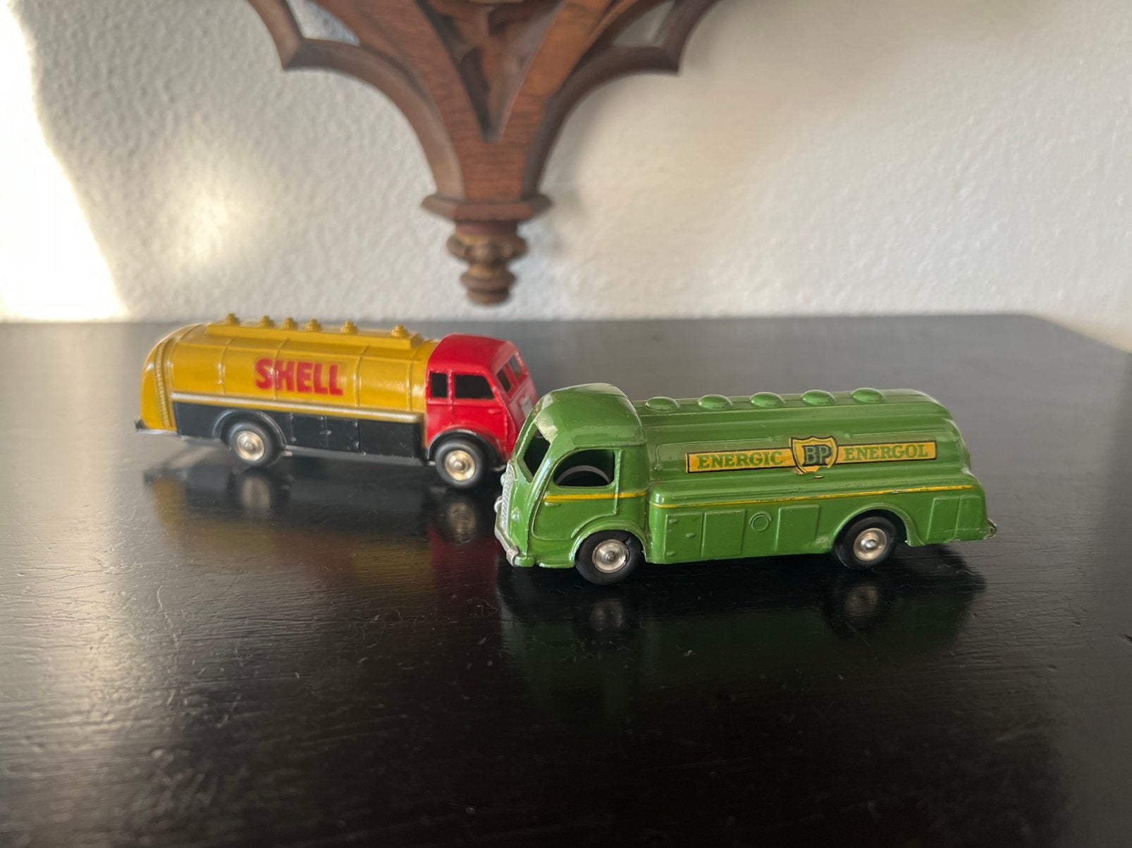 CIJ 2x Renault 3/21 & Panhard 4/20 camion citerne Shell & BP, Verzenden, Zo goed als nieuw, Auto, Overige merken