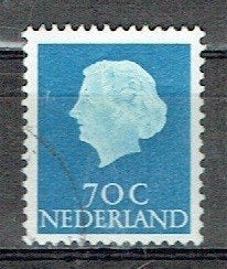Nederland 1971 nr.  632b Kon. Juliana Oranje Fosfor1, Postzegels en Munten, Verzenden, Gestempeld, Koningshuis