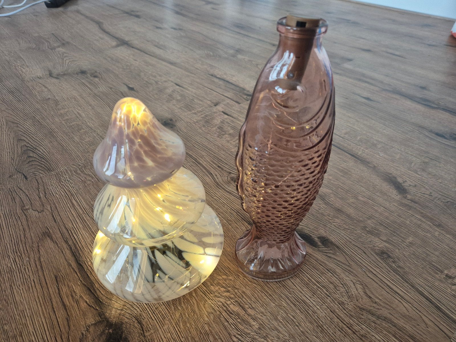 Setje tafel lampjes, Ophalen
