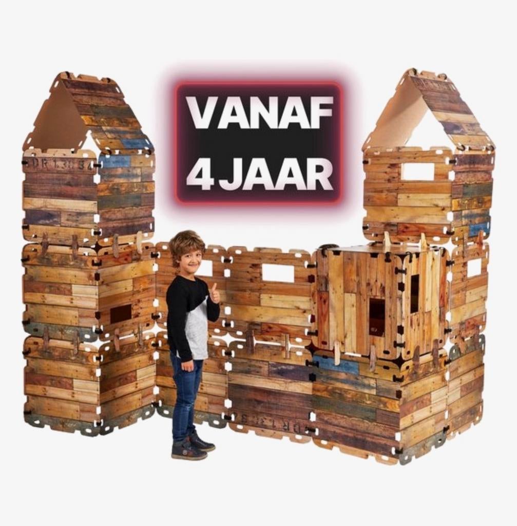 Fantasy fort Mega set voor kinderen vanaf 4 jaar, Ophalen, Gebruikt, Overige merken