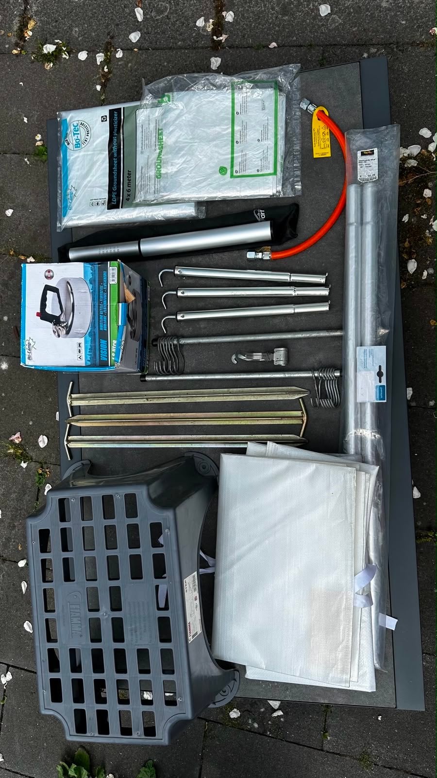 Diverse kampeer- en buitenartikelen, Ophalen, Gebruikt