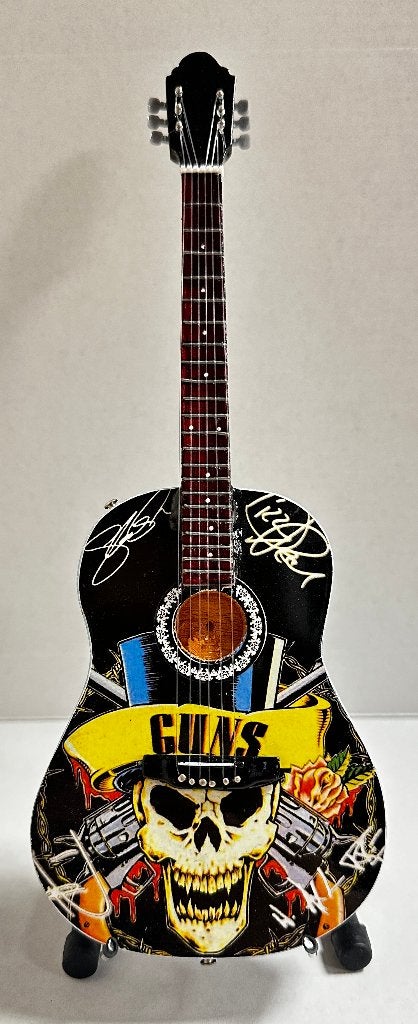Guns N' Roses Akoestisch miniatuur gitaar 25cm mini guitar, Info@deconoord.nl, Deco Noord, Nieuw, Ophalen of Verzenden