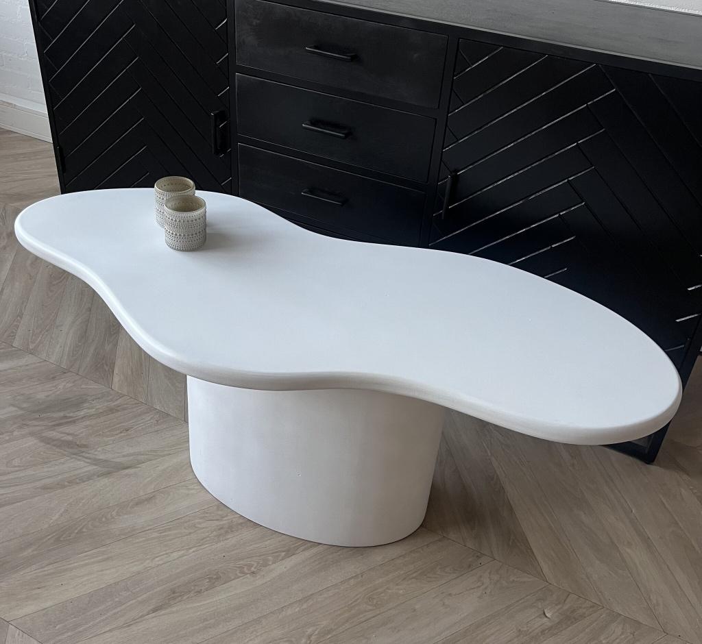 Magazijn Leegverkoop Salontafel Organisch Wit Betonlook MDF, Huis en Inrichting, Woonaccessoires | Overige, Hout, Nieuw, Ophalen of Verzenden