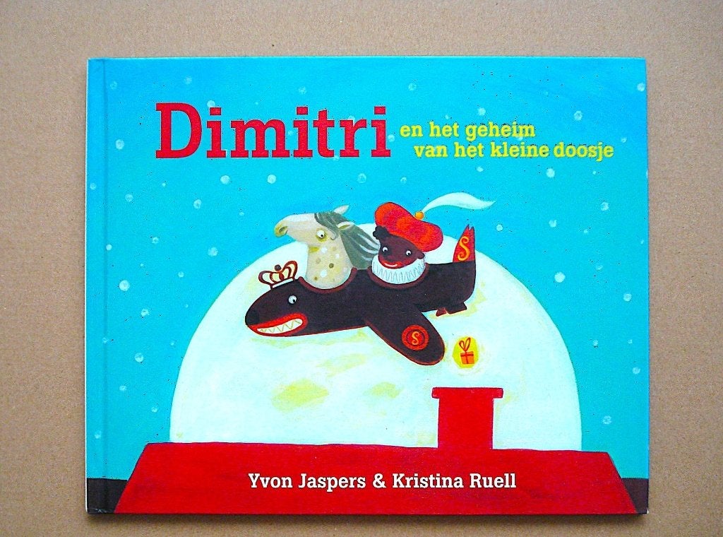 Sinterklaas boek Dimitri en het geheim van het kleine doosje, Ophalen of Verzenden, Zo goed als nieuw