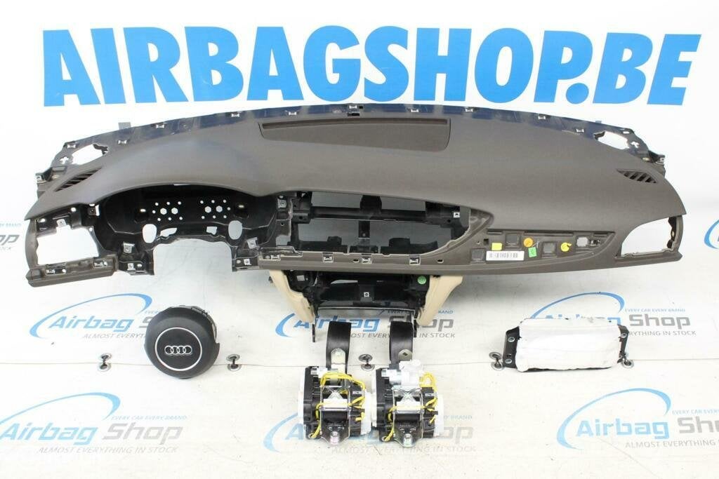 Airbag set Dashboard bruin speaker 3 spaak Audi A6 4G, Gebruikt, Ophalen of Verzenden