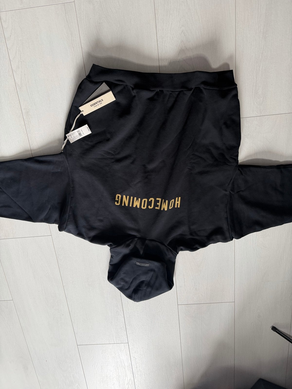 Essentials Fear of God 'Homecoming' Hoodie Zwart, Kleding | Heren, Ophalen of Verzenden, Nieuw, Maat 52/54 (L), Zwart