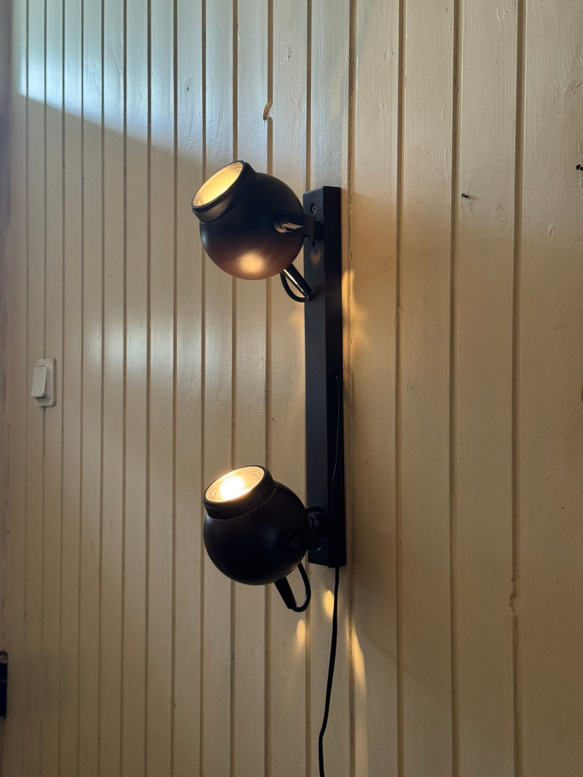 Vintage Herda Eyeball Wandlamp Bruin Space Age Bollen, Huis en Inrichting, Lampen | Wandlampen, Bruin, E14 (klein), Ophalen of Verzenden