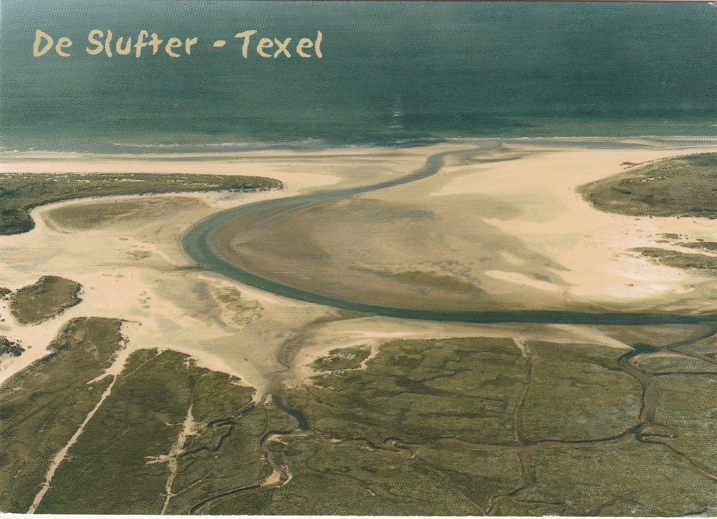 TEXEL De Slufter Luchtfoto, Verzenden, 1980 tot heden, Ongelopen, Waddeneilanden