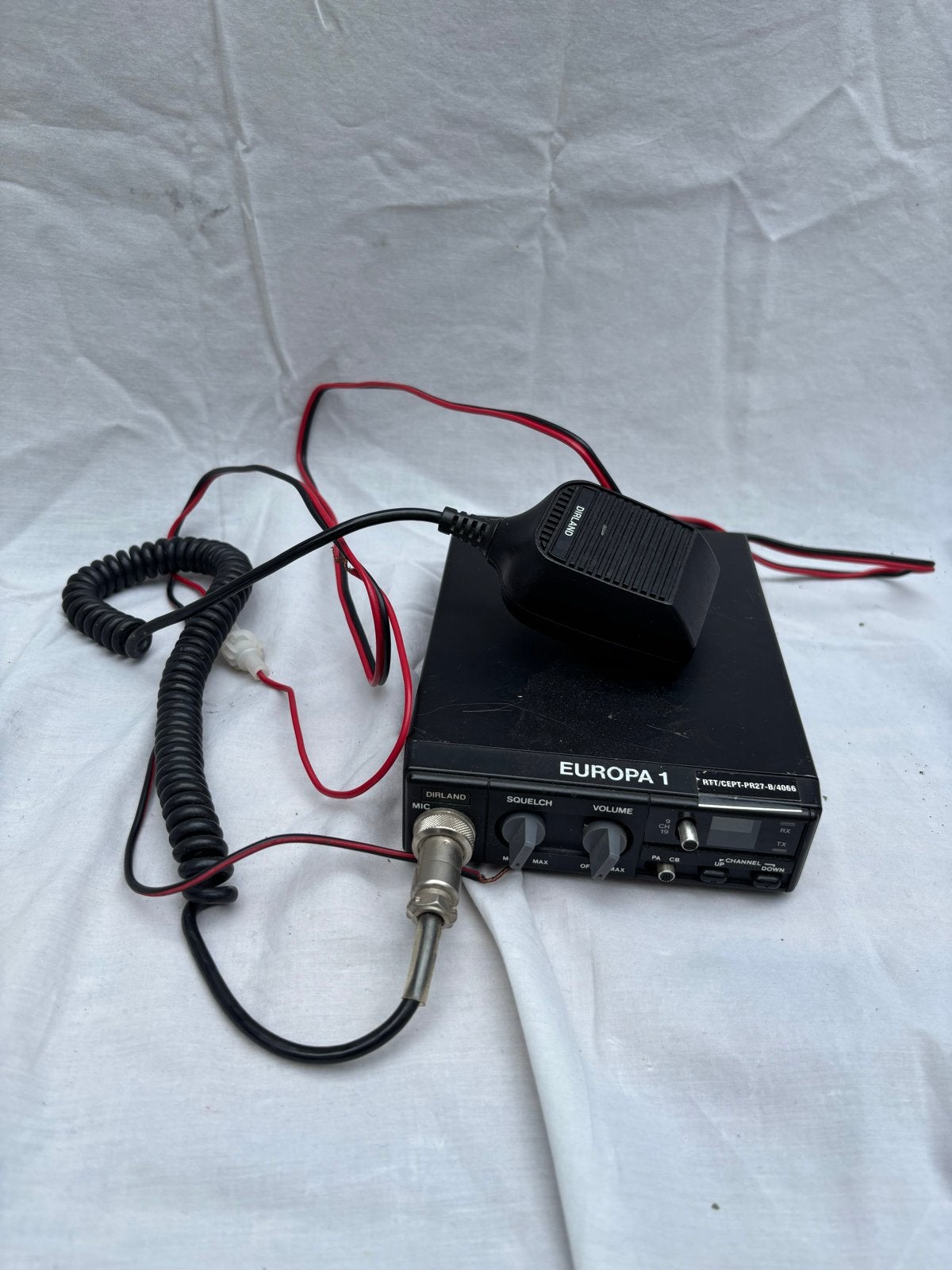 Europa 1 CB Radio met microfoon, Ophalen of Verzenden, Gebruikt, 2 to 5 km, Portofoon of Walkie-talkie