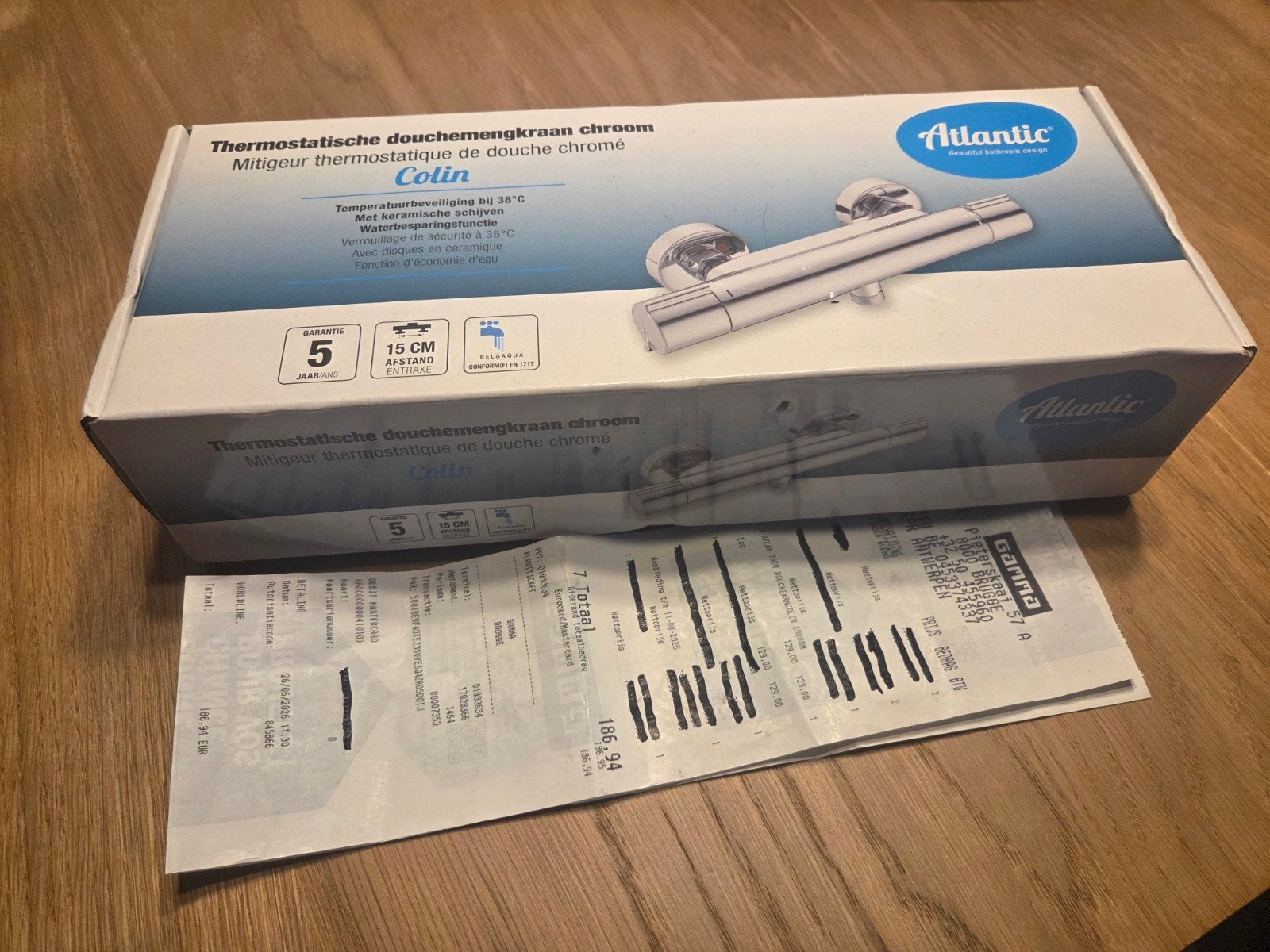 douchemengkraan (afstand 15cm), Doe-het-zelf en Verbouw, Ophalen, Nieuw, Chroom, Douche