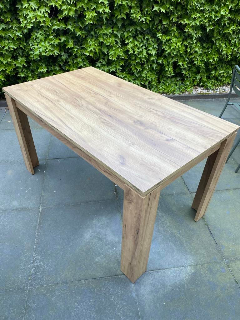 Robuuste eettafel, houtlook, Ophalen, Gebruikt, 50 tot 100 cm, 150 tot 200 cm