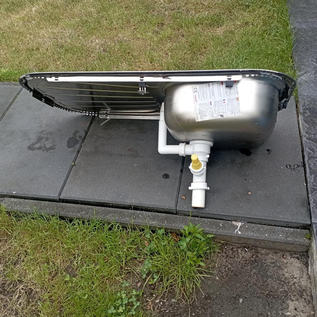 RVS spoelbak met afvoer, Ophalen of Verzenden