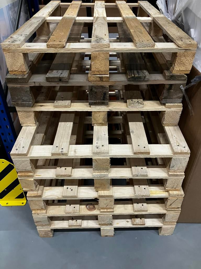 pallets gratis, Ophalen, Zo goed als nieuw, 50 mm of meer, Pallet